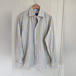 Eredi Pisano Men's Casual Striped Button-Down Shirt